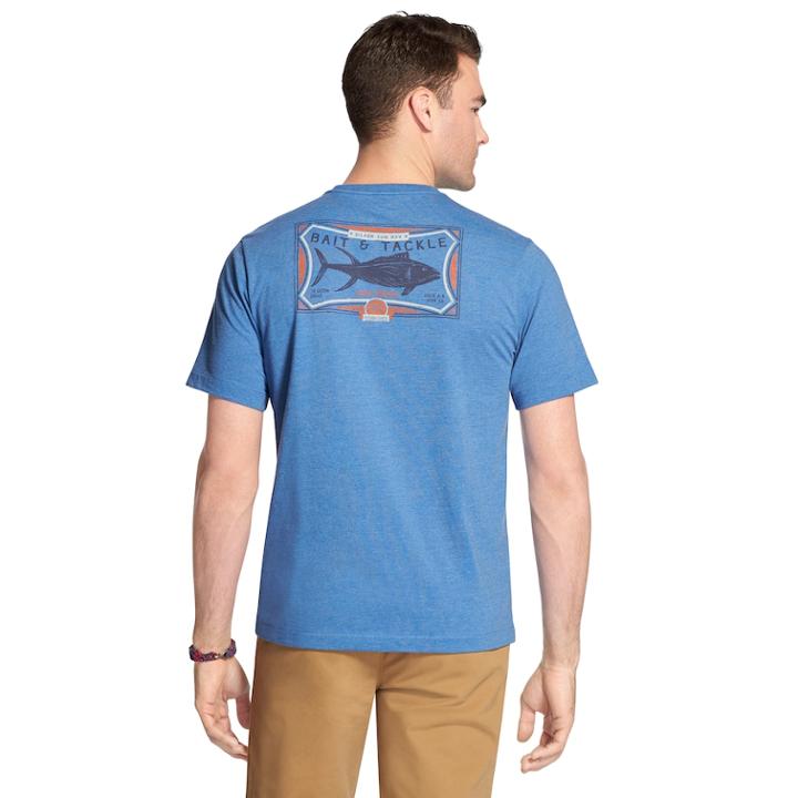 Men's Izod Graphic Tee, Size: Medium, Blue (navy)