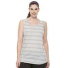 Plus Size Tek Gear&reg; Stripe Racerback Tank, Women's, Size: 1xl, Turquoise/blue (turq/aqua)