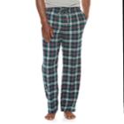 Men's Croft & Barrow&reg; Flannel Lounge Pants, Size: Xl, Dark Green