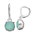 Dana Buchman Circle Drop Earrings, Women's, Lt Green