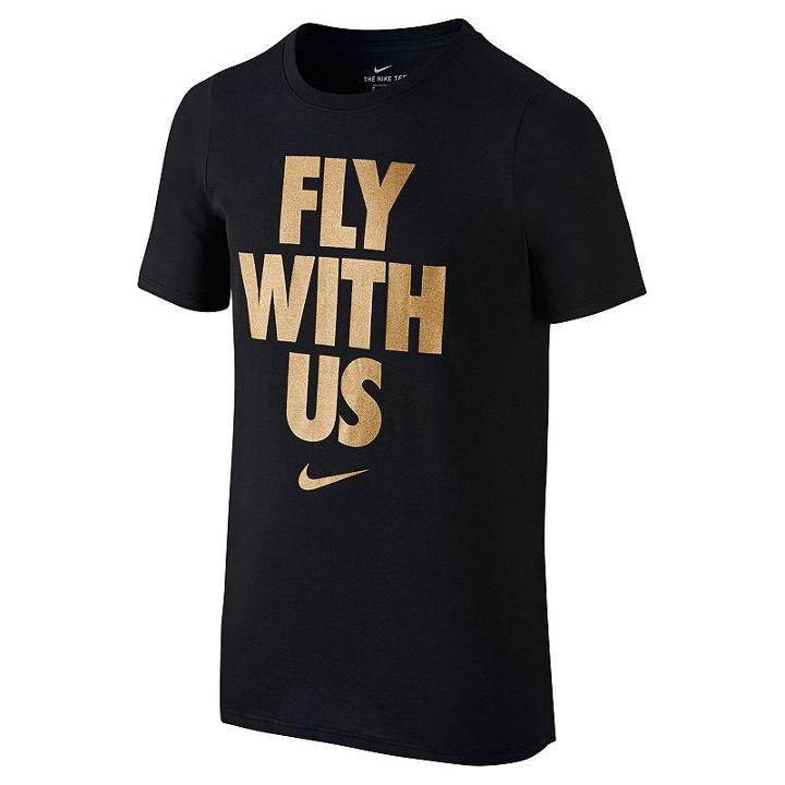 Boys 8-20 Nike Fly With Us Tee, Boy's, Size: Xl, Grey (charcoal)