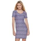 Juniors' Mudd&reg; Short Sleeve Bodycon Dress, Girl's, Size: Large, White Oth