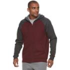 Men's Tek Gear&reg; Ultra Soft Fleece Basic Full-zip Hoodie, Size: Xxl, Dark Red
