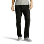 Men's Lee Performance Series Extreme Comfort Khaki Slim-fit Flat-front Pants, Size: 32x34, Black