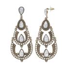 Gs By Gemma Simone Teardrop Chandelier Earrings, Women's, Multicolor