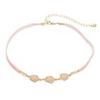 Lc Lauren Conrad Stone Halo Choker Necklace, Women's, Pink