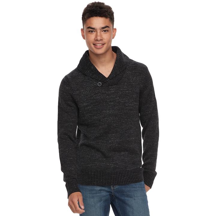Men's Urban Pipeline&reg; Shawl Collar Sweater, Size: Xl, Med Grey