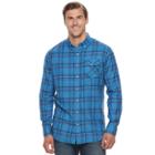 Men's Sonoma Goods For Life&trade; Modern-fit Flexwear Stretch Flannel Button-down Shirt, Size: Xl Tall, Med Blue