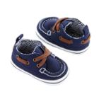 Baby Boy Carter's Boat Shoe Crib Shoes, Size: 3-6 Months, Blue