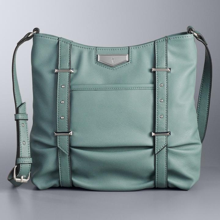 Simply Vera Vera Wang Gila Crossbody Bag, Women's, Blue (navy)