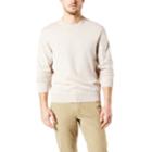 Men's Dockers&reg; Classic-fit Solid Heathered Crewneck Sweater, Size: Small, Natural