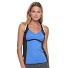 Women's Nike Color Surge Racerback Tankini Top, Size: Large, Blue Other
