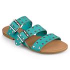 Journee Collection Darby Women's Sandals, Girl's, Size: 12, Blue