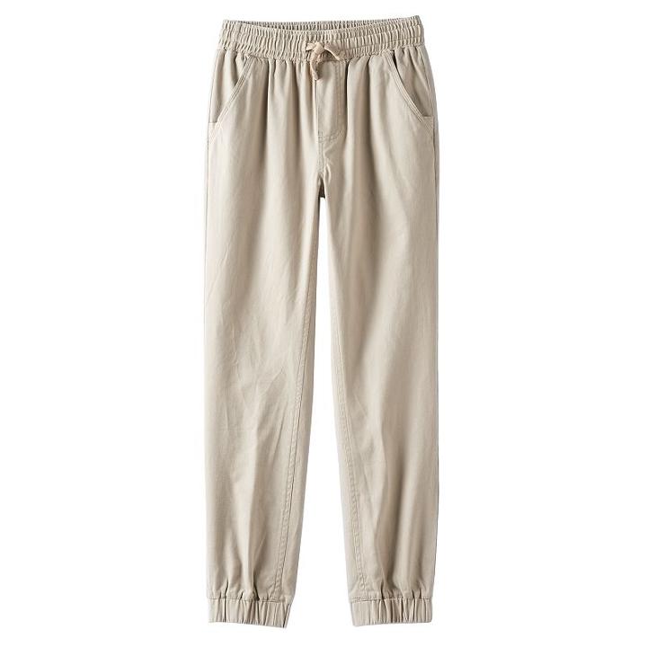 Boys 6-20 Chaps Performance Jogger Pants, Boy's, Size: 18-20, Beig/green (beig/khaki)