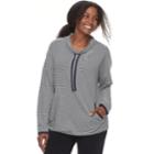 Plus Size Sonoma Goods For Life&trade; Cowl Sweatshirt, Women's, Size: 3xl, Blue