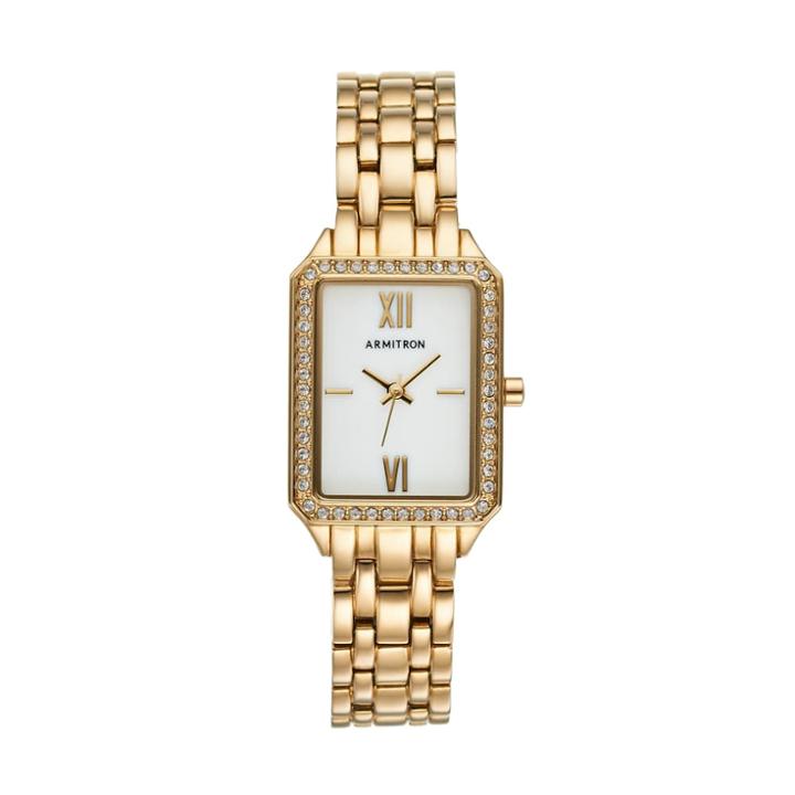 Armitron Women's Crystal Watch - 75/5517mpgp, Size: Medium, Yellow