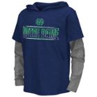 Boys 8-20 Campus Heritage Notre Dame Fighting Irish Patrol Mock-layer Tee, Size: S(8/10), Dark Blue