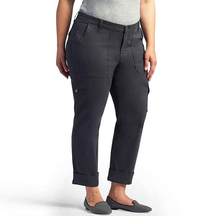 Plus Size Lee Brinley Modern-fit Cargo Pants, Women's, Size: 25 - Regular, Brt Blue