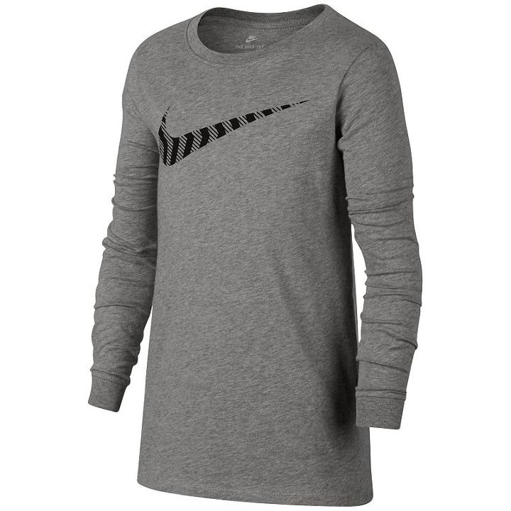 Boys 8-20 Nike Swoosh Tee, Size: Large, Grey Other