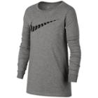 Boys 8-20 Nike Swoosh Tee, Size: Large, Grey Other