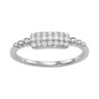10kt Gold 1/5 Carat T.w. Diamond Ring, Women's, Size: 6, White