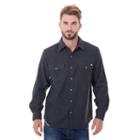 Big & Tall Dickies Solid Flannel Shirt, Men's, Size: 3xl Tall, Black