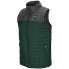 Men's Michigan State Spartans Amplitude Puffer Vest, Size: Xxl, Dark Green