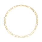 14k Gold Figaro Link Necklace, Women's, Size: 22