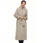 Women's Tower By London Fog Hooded Long Trench Coat, Size: Large, Beig/green (beig/khaki)
