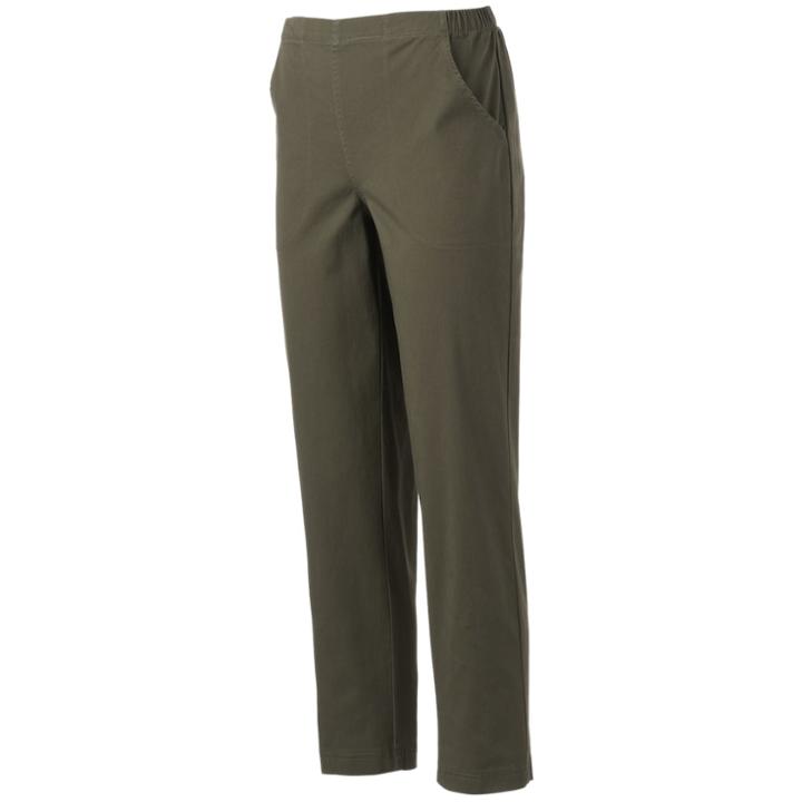 Petite Croft & Barrow&reg; Pull-on Dress Pants, Women's, Size: 6p - Short, Green