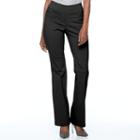 Women's Apt. 9&reg; Pull-on Bootcut Dress Pants, Size: 14, Black