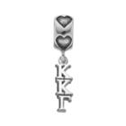 Logoart Sterling Silver Kappa Kappa Gamma Sorority Charm, Women's