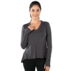 Women's Balance Collection Terra High-low Tee, Size: Medium, Grey Other