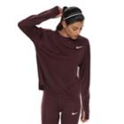 Women's Nike Pacer Long Sleeve Running Top, Size: Large, Dark Pink