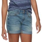 Women's Sonoma Goods For Life&trade; Cuffed Shorts, Size: 8, Light Blue