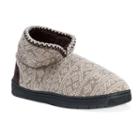 Muk Luks Men's Mark Bootie Slippers, Size: Medium, Lt Brown