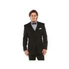 Big & Tall Chaps Classic-fit Black Shadow Wool-blend Comfort Stretch Suit Jacket, Men's, Size: 56 Reg