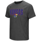 Men's Campus Heritage Kansas Jayhawks Castle Raglan Tee, Size: Xxl, Med Blue