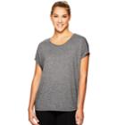 Women's Gaiam Lotus Yoga Strappy Short Sleeve Top, Size: Medium, White