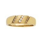 Men's 10k Gold 1/4 Carat T.w. Diamond Wedding Band, Size: 11, Brown