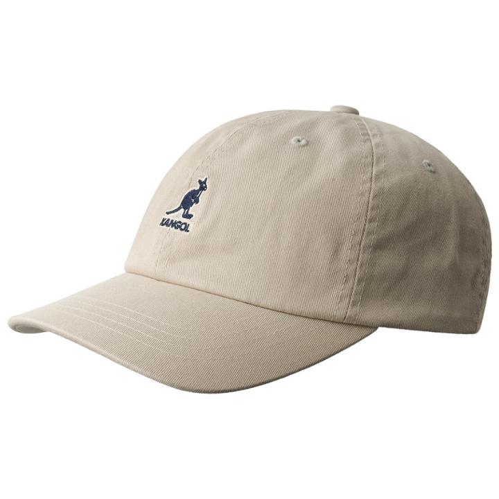 Men's Kangol Washed Baseball Cap, Med Beige