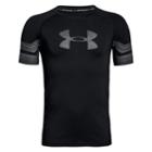 Boys 8-20 Under Armour Graphic Tee, Size: Small, Black