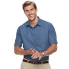 Big & Tall Croft & Barrow&reg; Regular-fit Easy-care Microfiber Button-down Shirt, Men's, Size: 3xb, Blue (navy)