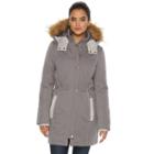 Women's Apt. 9&reg; Hooded Anorak Parka, Size: Large, Grey