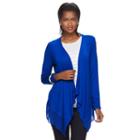 Women's Dana Buchman Open-front Cardigan, Size: Xl, Turquoise/blue (turq/aqua)
