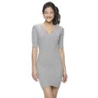 Juniors' Candie's&reg; Striped Bodycon Dress, Girl's, Size: Large, Grey Other