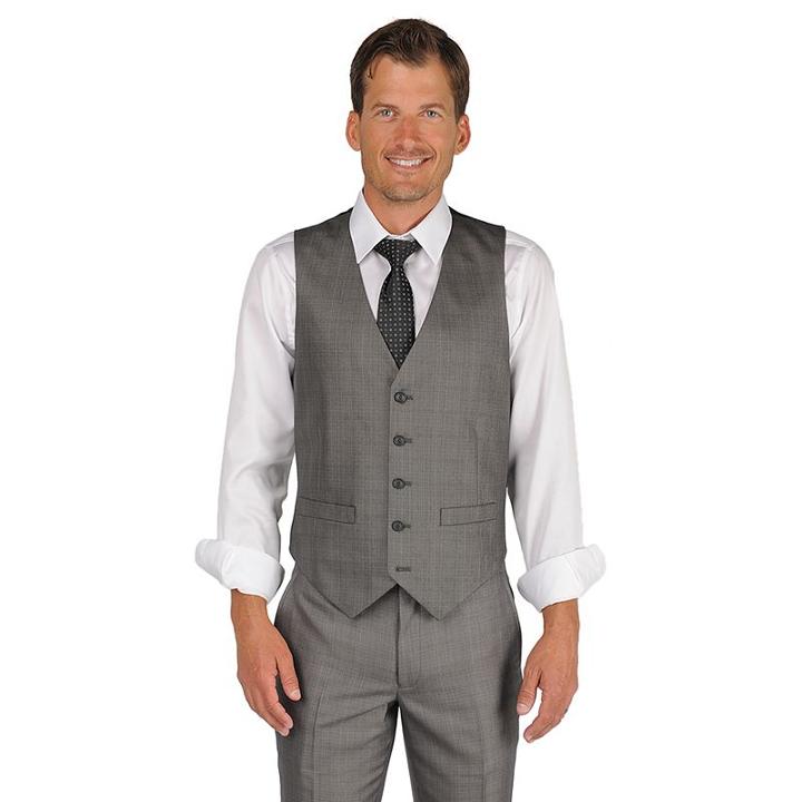 Men's Billy London Solid Vest, Size: Xl, Grey (charcoal)