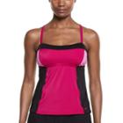 Women's Nike Color Surge Colorblock Tankini Top, Size: Small, Pink Other