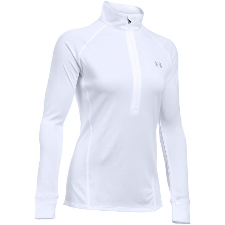 Women's Under Armour Tech 1/2 Zip Top, Size: Medium, White