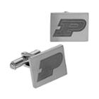 Fiora Stainless Steel Purdue Boilermakers Team Logo Cuff Links, Men's, Multicolor